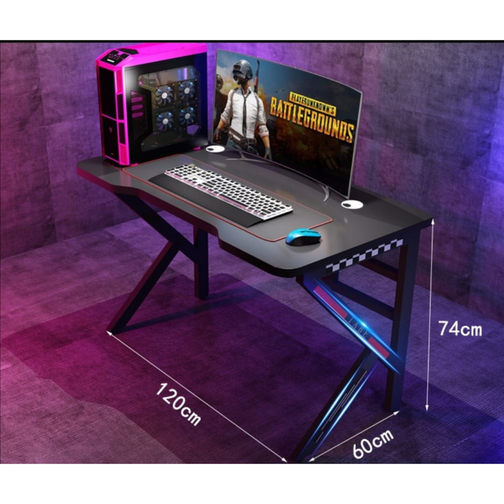 Modern Sleek Gaming Table For Work Study Table Game (minor Defects 