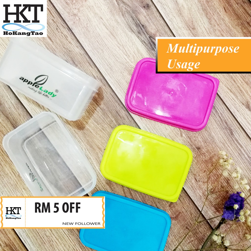 Apple Lady Cookies Container Square Polypropylene Spice Mini Bekas Food Container Shopee Singapore