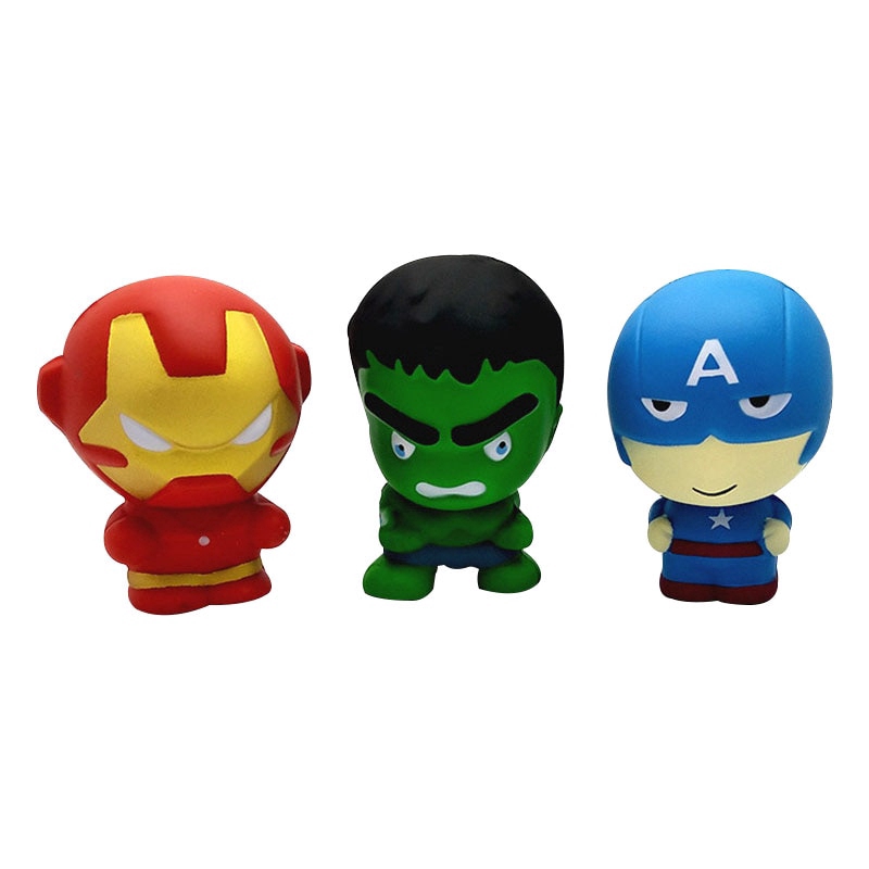 Squishy Cartoon The Avengers PU Simulation Superman Hulk iron Man Slow  Rising | Shopee Singapore