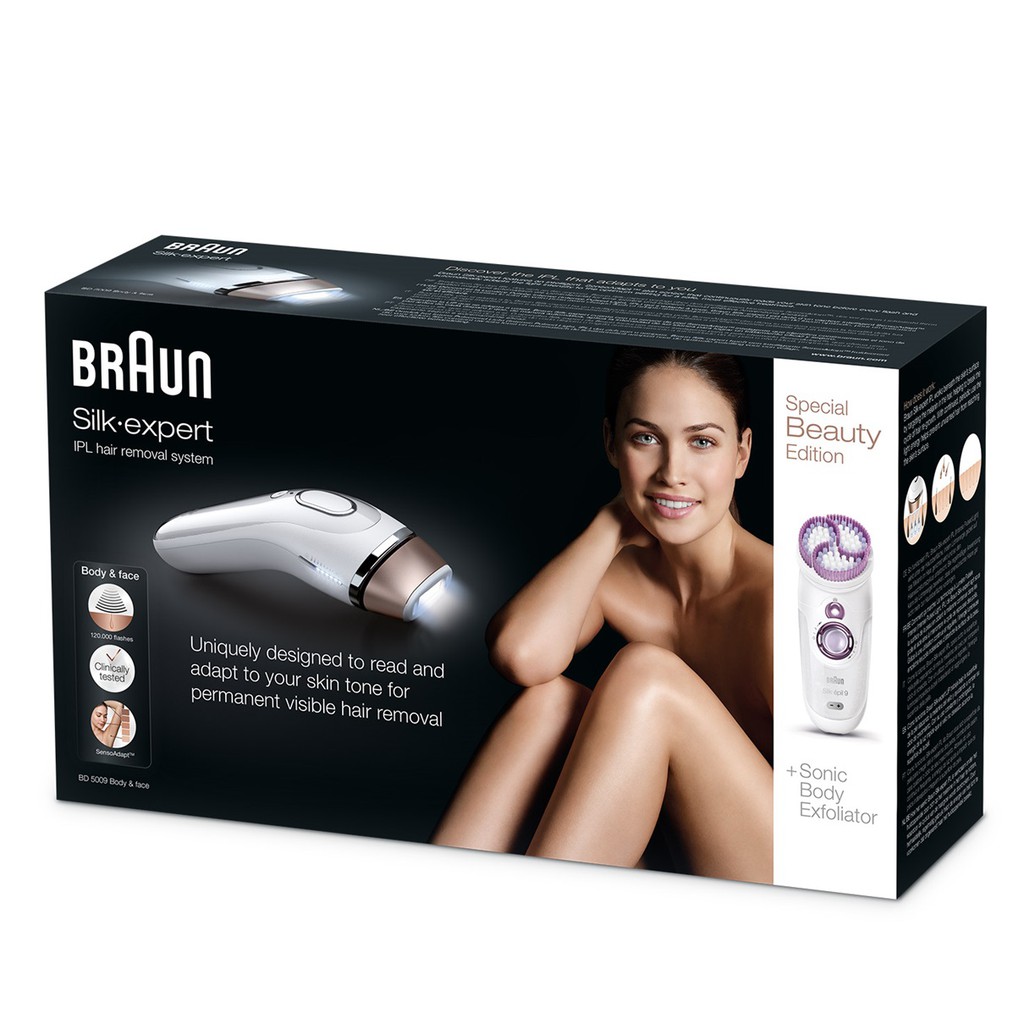 Braun Silk Expert Ipl 5009 Latest Version 300k Flashes Sonic Body Exfoliator Shopee Singapore