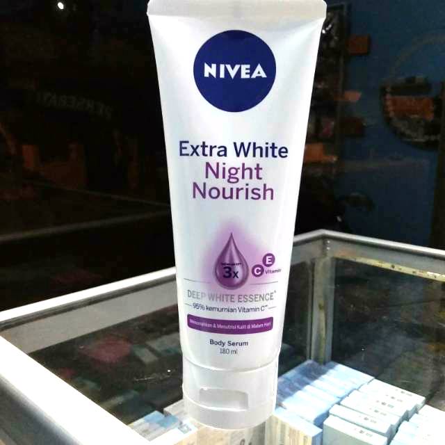 body serum nivea night nourish