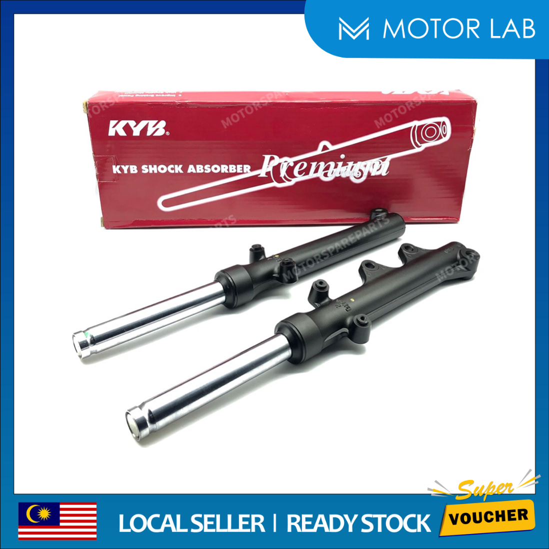 Yamaha Y15 Y15zr B17 Front Fork Fork Depan Set 100 Original Kyb Kayaba Shopee Singapore