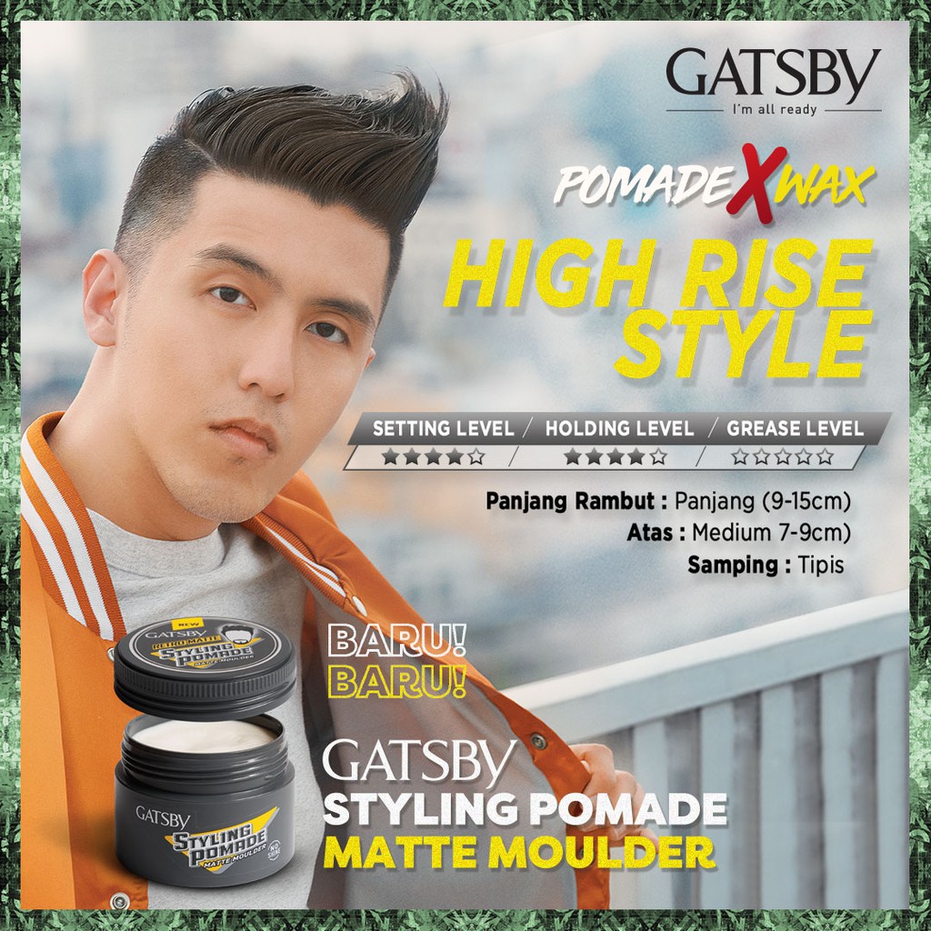 Gatsby Matte Moulder Styling Pomade Retro Matte Pomade X Wax