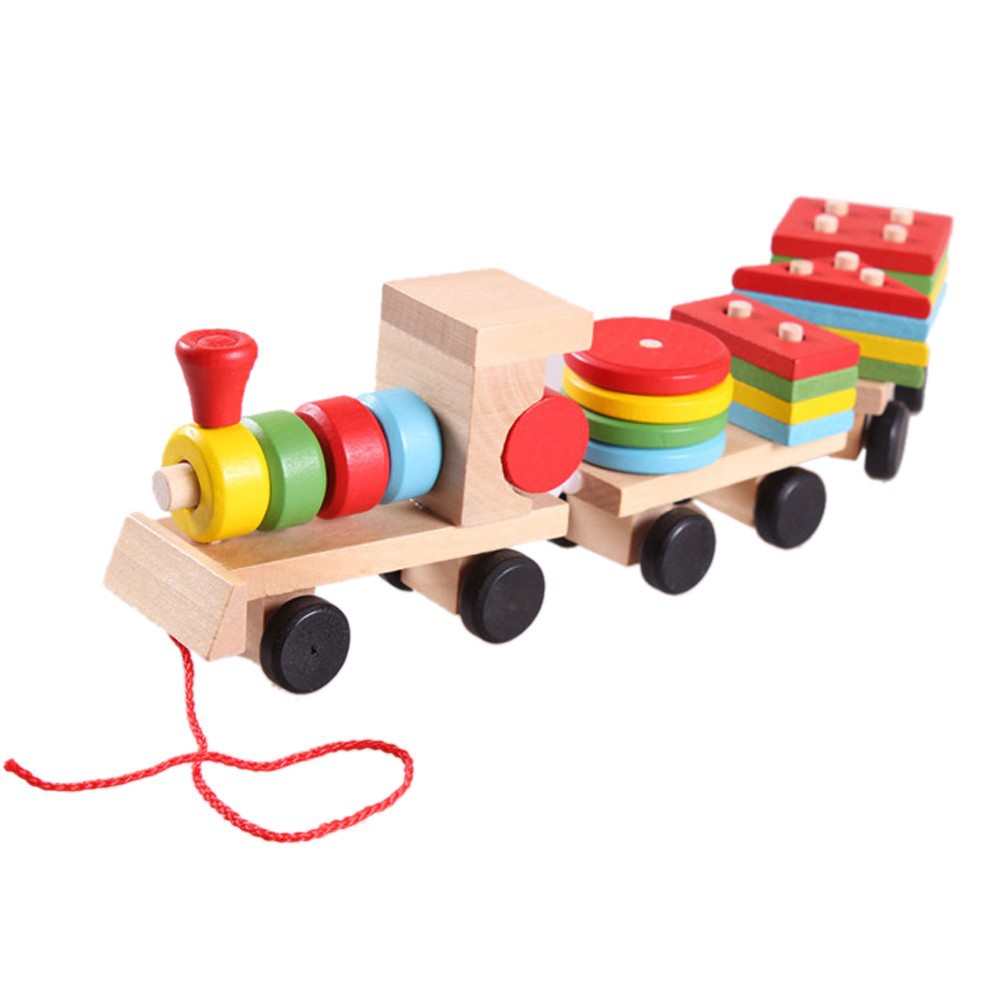 wooden toy trains for toddlers