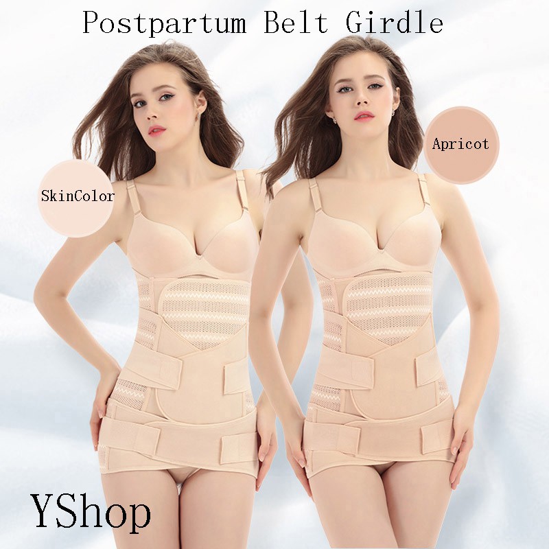 Postpartum Belly Wraps 3 In 1 Post Pregnancy Belly Bands C Section Recovery Shopee Singapore