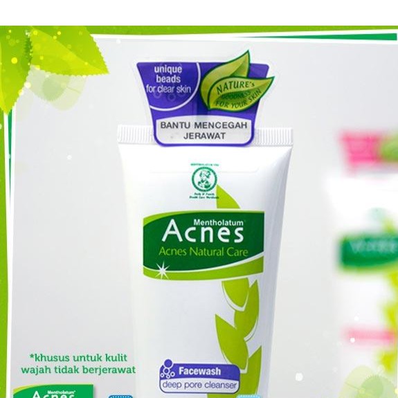 Acnes Natural Care Deep Pore Cleanser Face Wash 100 Gr Shopee Singapore