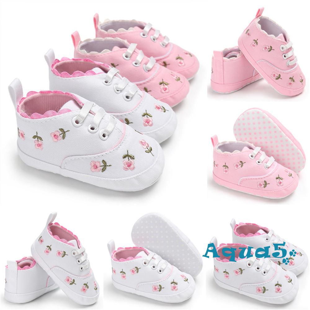 dFlower Baby Infant Kid Girl Soft Sole Crib Toddler Summer Princess Sneaker #2