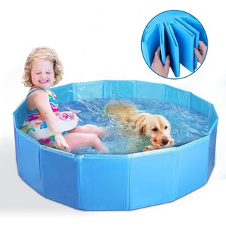 *SG seller* Kids Pet Foldable Swimming Pool Dogs Cats Bathing Tub Portable Bathtub Collapsible Water Pond Pool