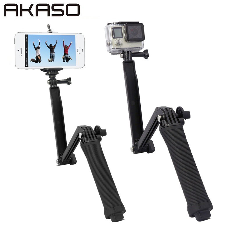 AKASO 3 Way Grip Waterproof Monopod Selfie Stick For EK7000/EK7000 PRO/V50 PRO/Brave 4/Vision 4K