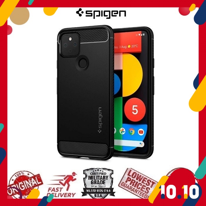 Shop Malaysia Original Spigen Rugged Armor Google Pixel 5 Pixel 3a Xl Pixel5 Pixel3a Xl Phone Case Cover Casing Shopee Singapore