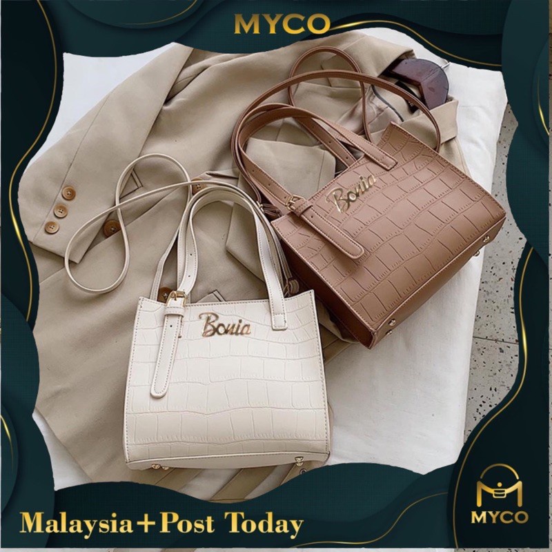 Beg Pemegang Atas Ready Stock Myco Bn Woman Handbag Beg Tangan Bag Tote Pu Leather Shoulder Bag Handbag Bags Wanita L Shopee Singapore