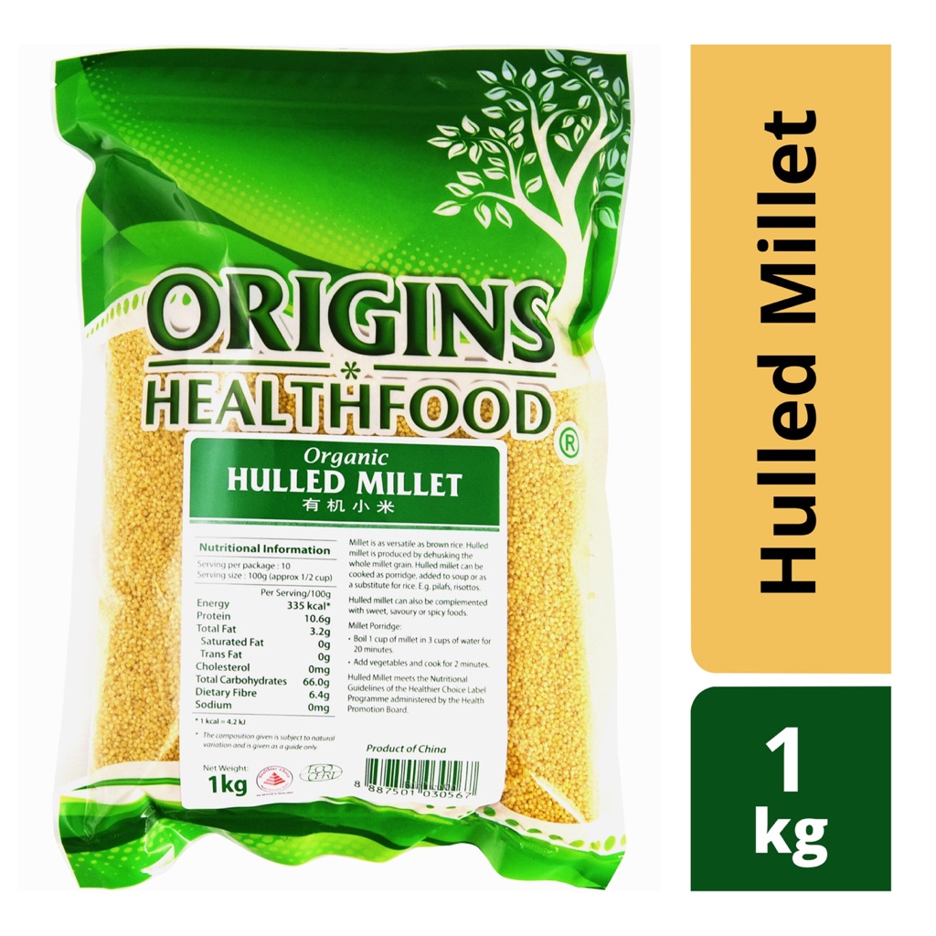 [ORIGINS] Organic Hulled Millet (1Kg) BUNDLE OF 2 Shopee Singapore