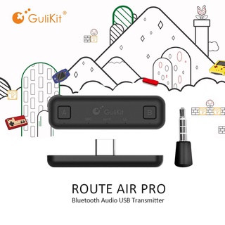 Gulikit NS07 Route Air Pro Bluetooth Audio Type-C Transmitter Supports In-game Voice Chat for Nintendo Switch&Switch Lite