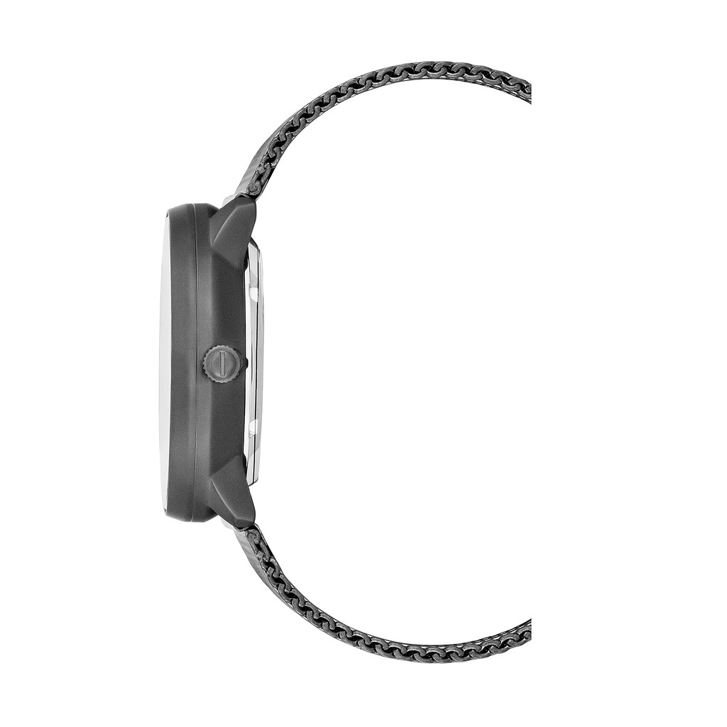 Kenneth Cole Men's 3 Hands Skeleton Automatic Gunmetal Mesh Stainless Steel Bracelet KC50565002