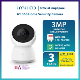[OFFICIAL SG 3 YEAR WARRANTY] IMILAB A1 019 Home CCTV Security IP 3MP Camera Silent Motion Tracking Detection