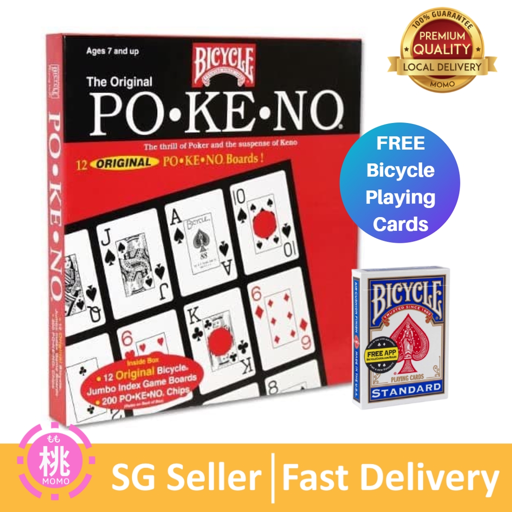 ORIGINAL POKENO GAME BY BICYCLE 12 UNIQUE BOARDS FOR UP TO 12 PLAYERS 