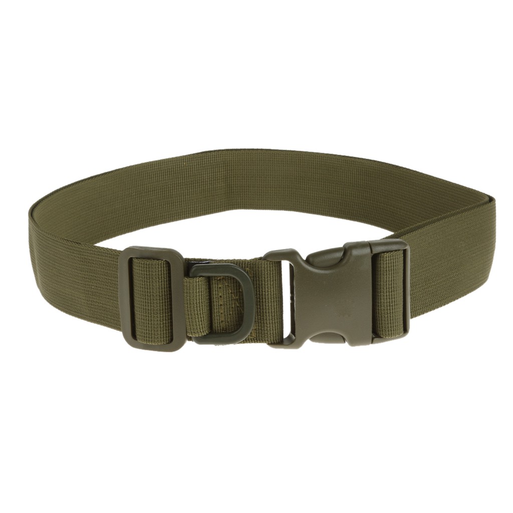 Gray 120cm Army Tactical Quick Releases Rescue Rigger Military Webbing Belt 