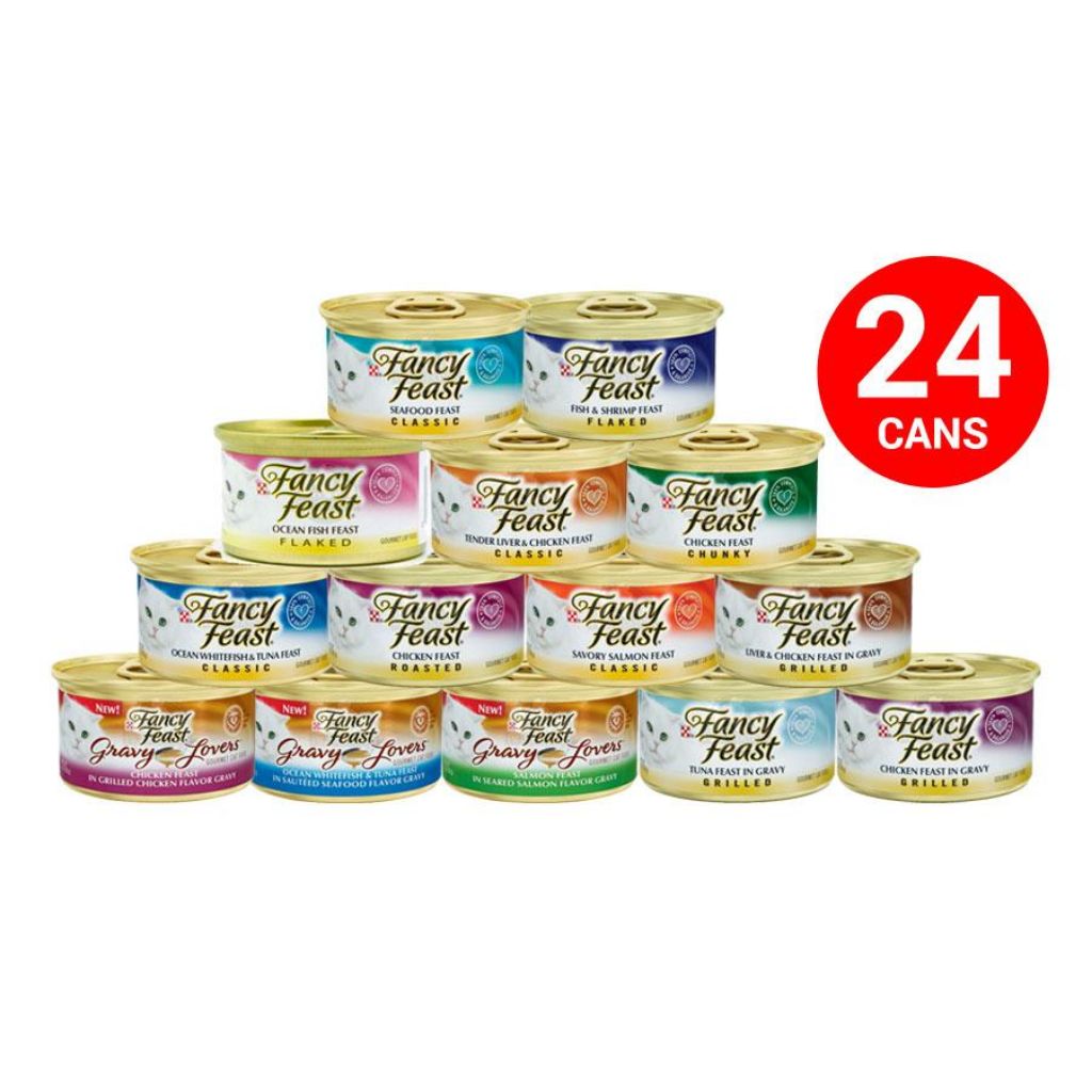 fancy feast cat food cans