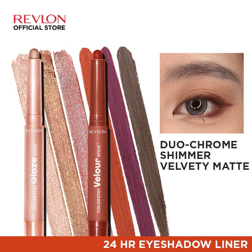Revlon ColorStay Glaze / Velour Stick Eyeshadow Liner Shopee Singapore