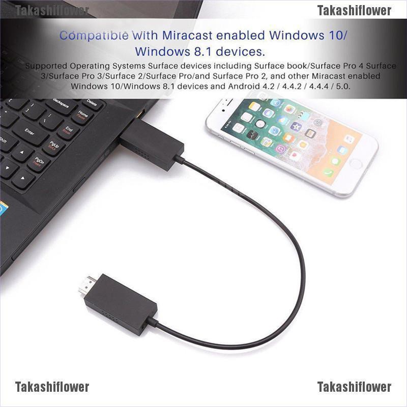 Takashiflower For Microsoft Wireless Display Adapter V2 Receiver Hdmi And Usb Port Black Shopee Singapore