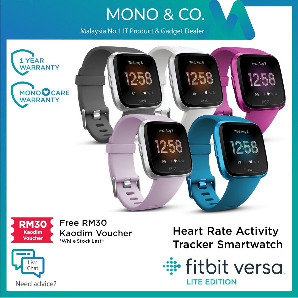 fitbit versa lite waterproof