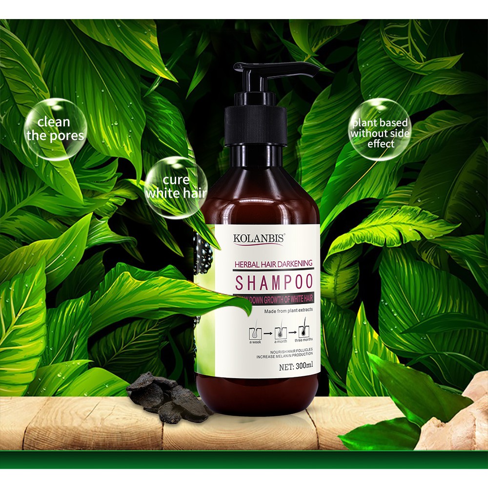 Hair Darkening Shampoo Professional Herbal Hair Nutrition Treatment Reduce  White Hair Remedy Therapy Cure Gray Hair Care | Shopee Singapore