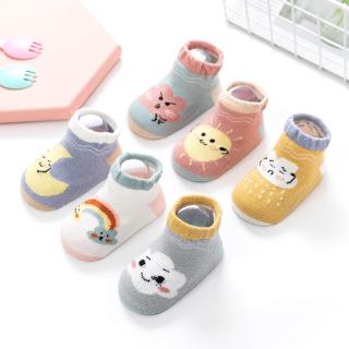 Baby New Socks Set 6 Pairs Advanced Combed Cotton 0-3 Years Cartoon Non-slip Socks Set #1