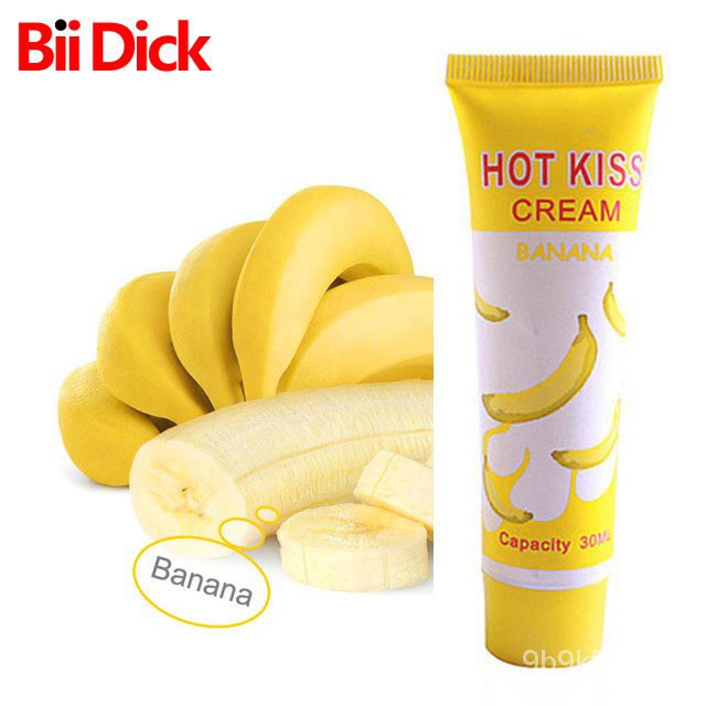 Hot Kiss Banana Lubricant Edible Body Grease Oral Vaginal Anal Fruit