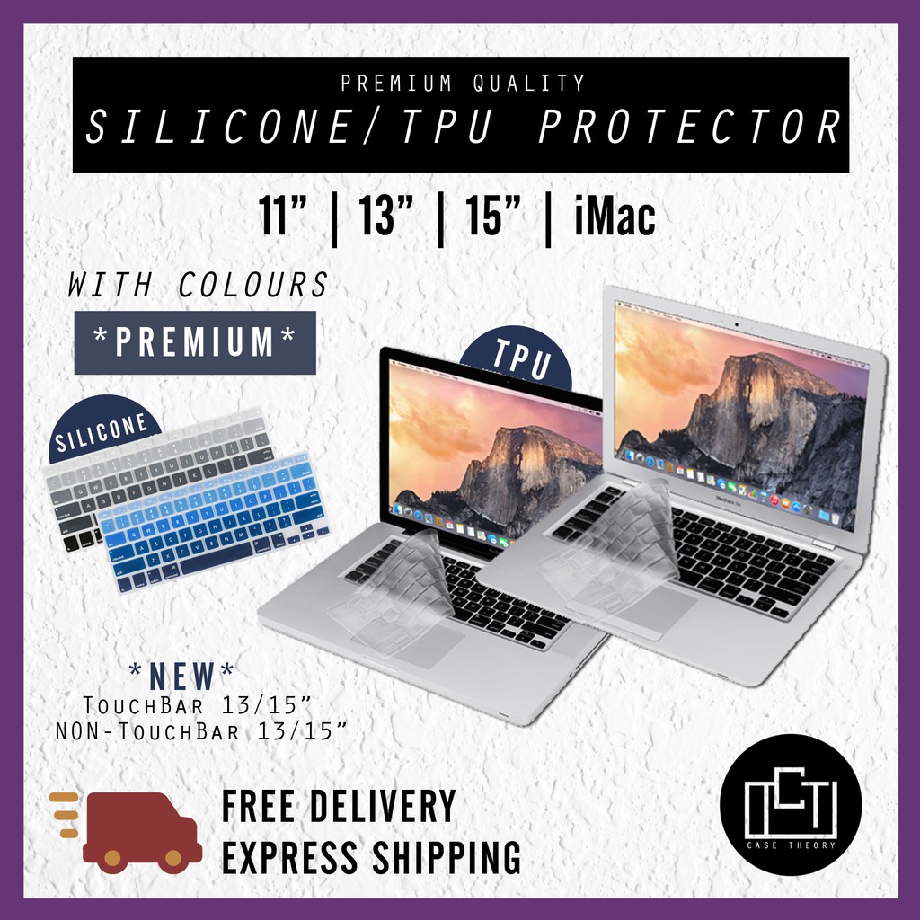 🔅cT🔅 MacBook Apple keyGuard keyboard case cover protector tpu silicone