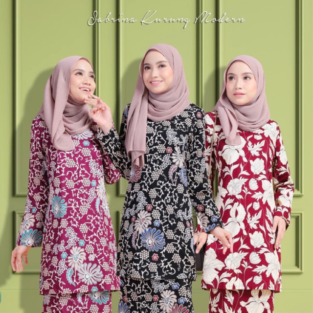  S M L XL BAJU  KURUNG  ENGLISH  COTTON  MUSLIMAH 