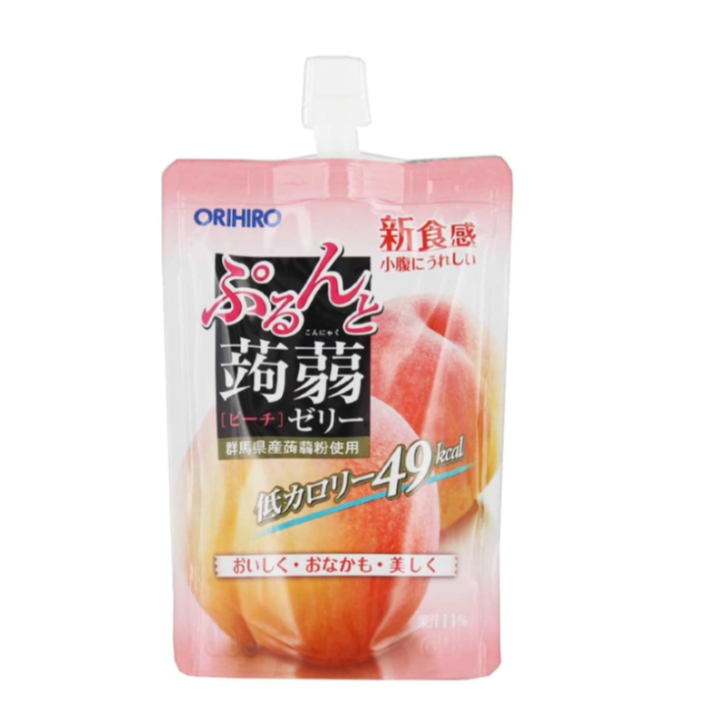 Orihiro Konjac Jelly Peach 130g [japanese] 