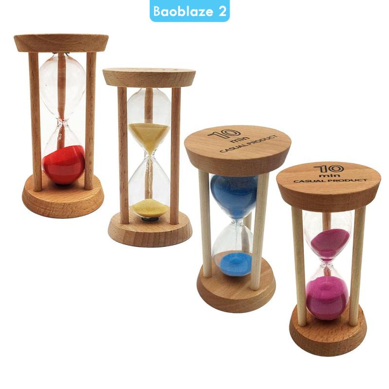 [YYDS] 10Minute Wooden Frame Sand Egg Timer Hourglass Kitchen Cooking Sand Timer Yellow