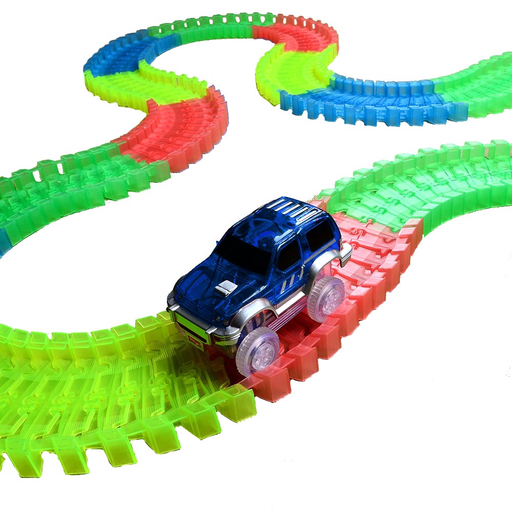 plastic race car track