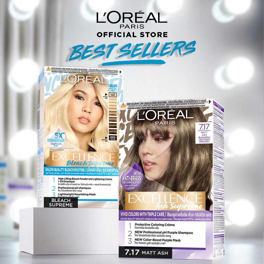 L'Oreal Paris Excellence Bleach (Hair Dye/Hair Colour) | Shopee Singapore