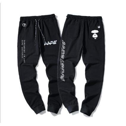 a bathing ape joggers