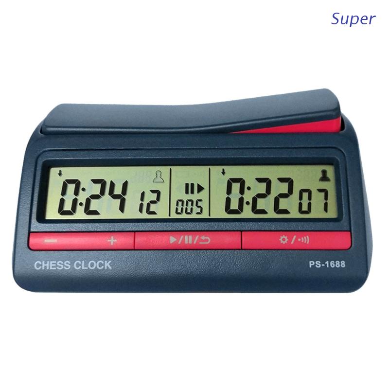 Super Professional Chess Clock Compact Digital Watch Count Up Down