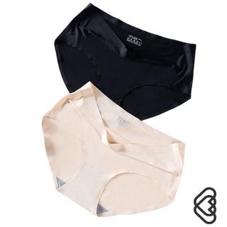 FENIN Sports Breathable Underwear Ice Silk Seamless Cotton Crotch Antibacterial Mid-waist Panties