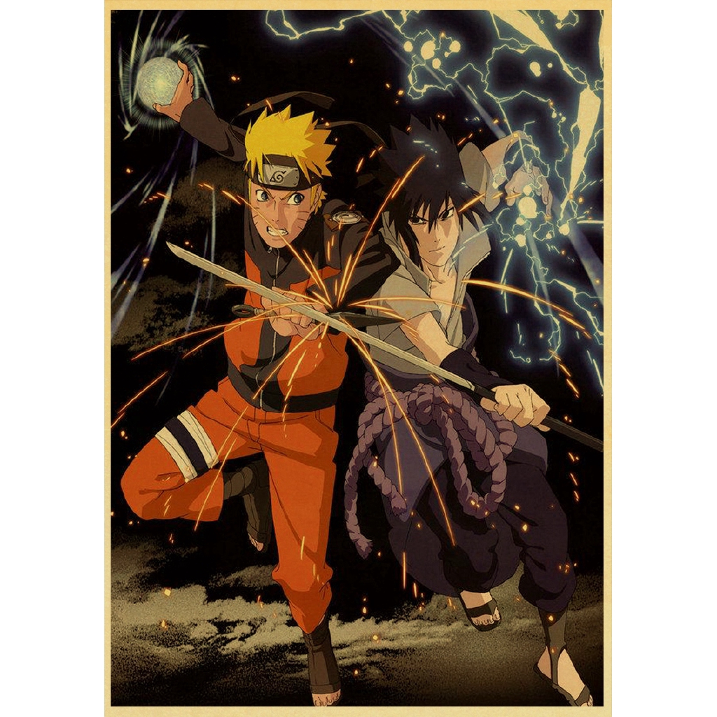 Home Decor Anime Poster  Naruto Itachi Uzumaki Sasuke Wall Scroll 60*90cm