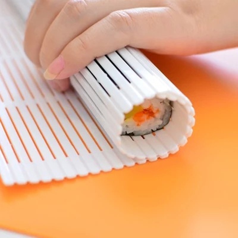 1PCS Silicone Sushi Roller Mats Washable Reusable Sushi Roll Mold Mat