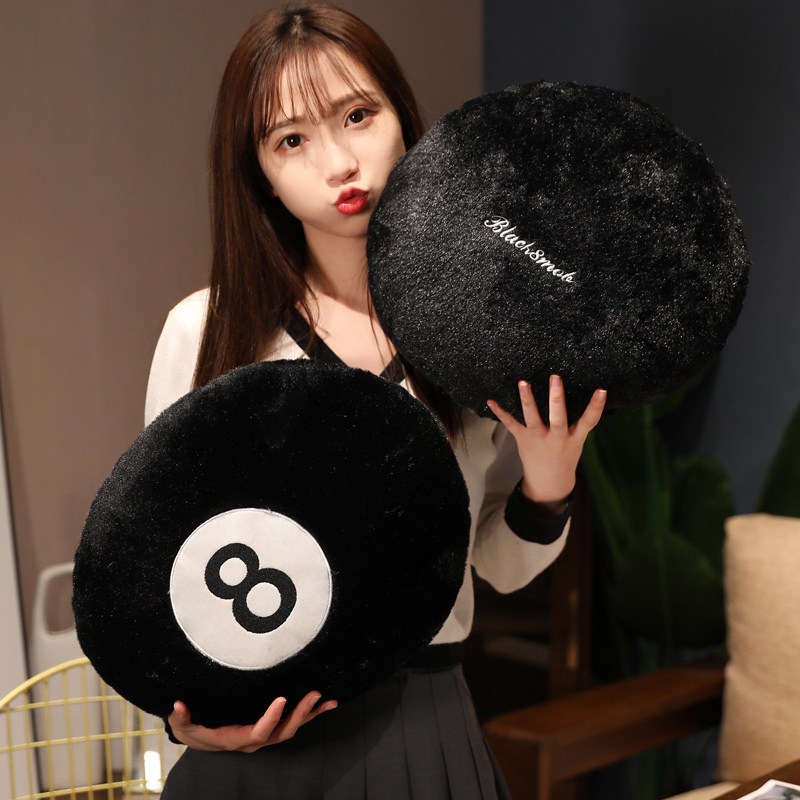 Creative Soft Billiard Pillow Plush Throw Pillow Decorative For Sofa Bed Decorative Kawaii Ball Pill