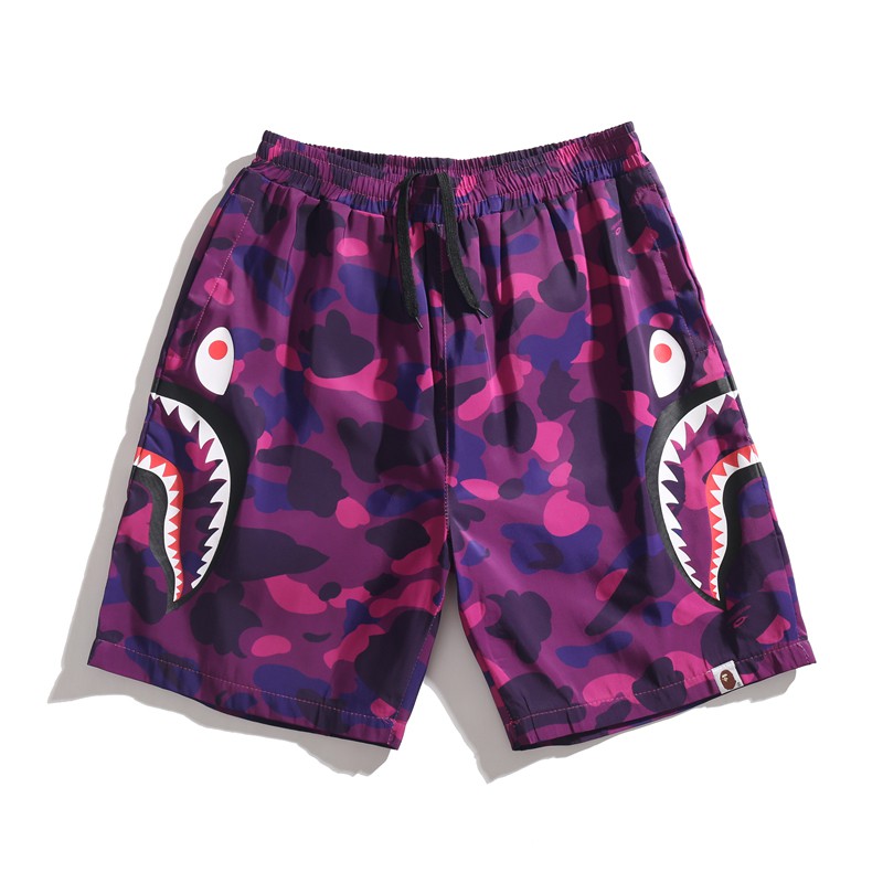 bape pink shorts