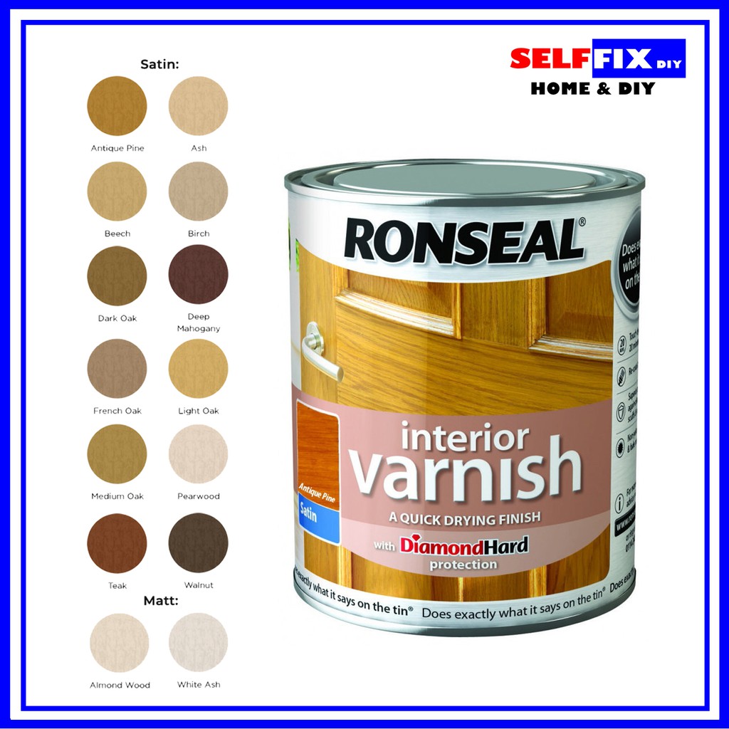 Ronseal Interior Varnish 250ml/750ml | Shopee Singapore