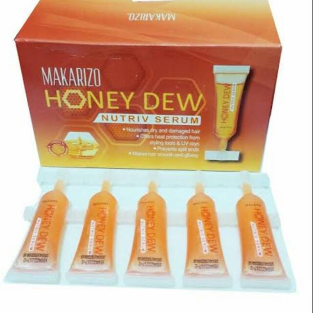 Makarizo Honey Dew Hair Nutriv Serum/ Vitamin Hair 5ml x 5pcs Shopee