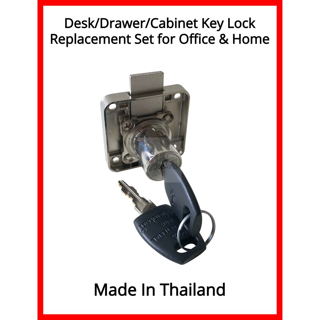 Office Home Desk Drawer Cabinet Cupboard Closet Square Lock