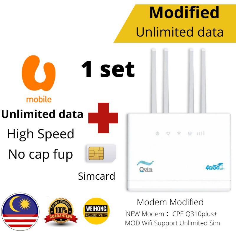 Cpe Q310plus Umobile Unlimited Data Simcard Shopee Singapore