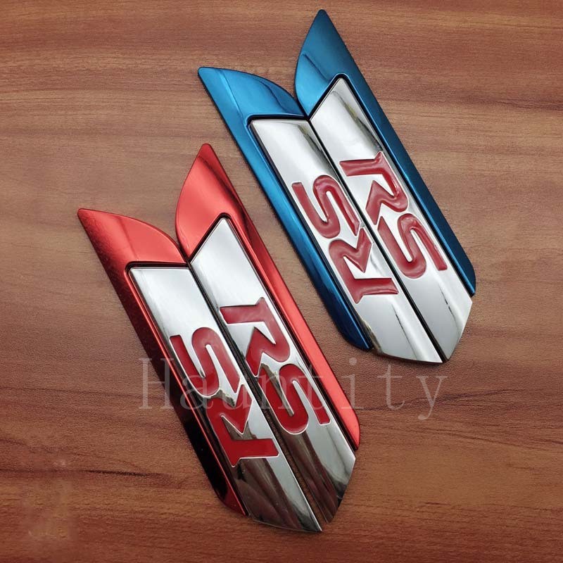 New Rs Metal Sticker Emblem Badge Tail Decal Sticker For Honda