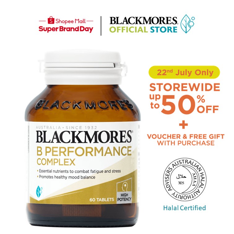 Blackmores B Performance Complex 60 Tablets [Boost Energy And Mental ...