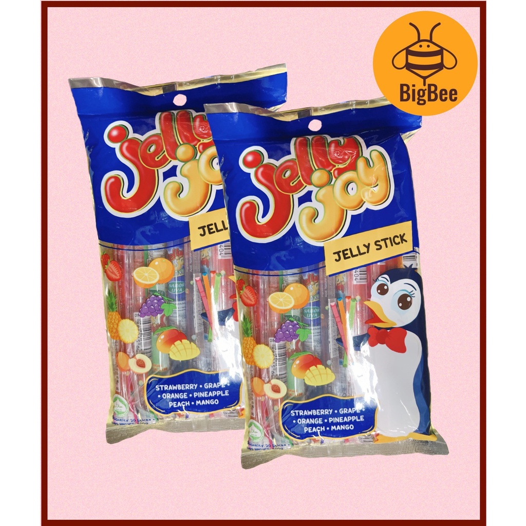 Jelly Joy Jelly Sticks 400g (20gx20 sticks) x 2pkts Assorted Flavours