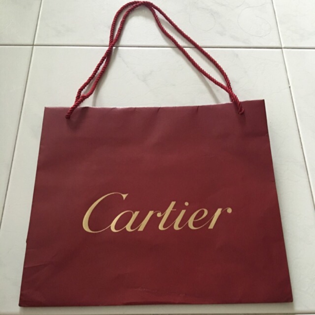 cartier paper bags