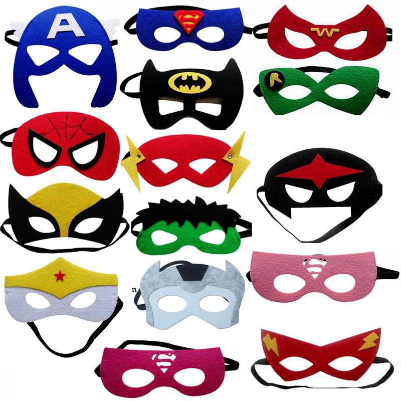 Sg Wholesale Cartoon Superhero Avengers Masks Home Happy Birthday Party